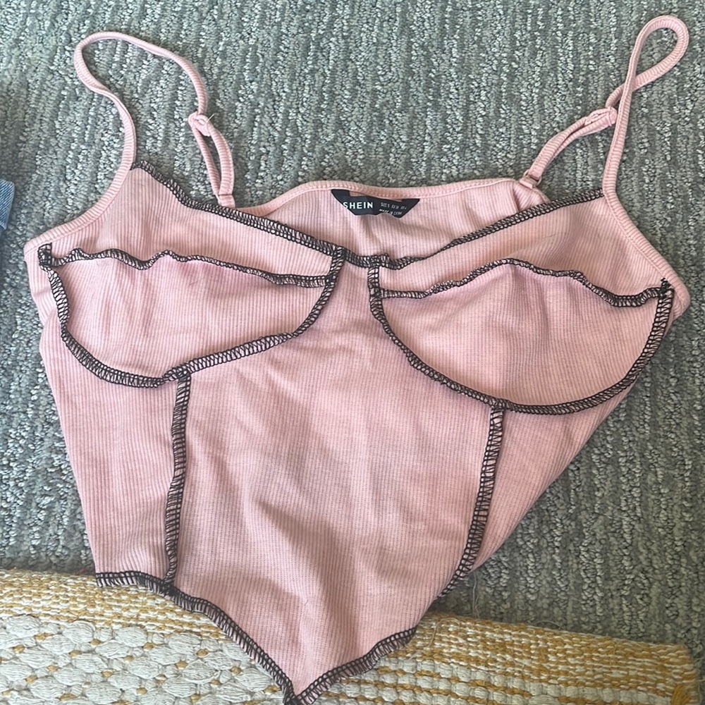 Pink crop top